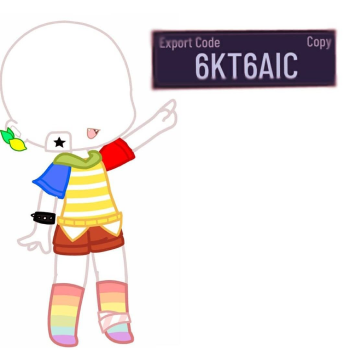 Gacha club export code  Костюмы персонажей